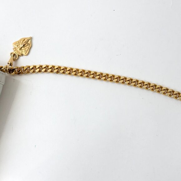 VINTAGE GUCCI White Leather & Gold Strap Crossbody Clutch / Purse 406 004 626 - Picture 5 of 16